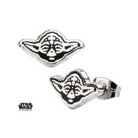 INOX 'Star Wars' Steel Yoda Earrings